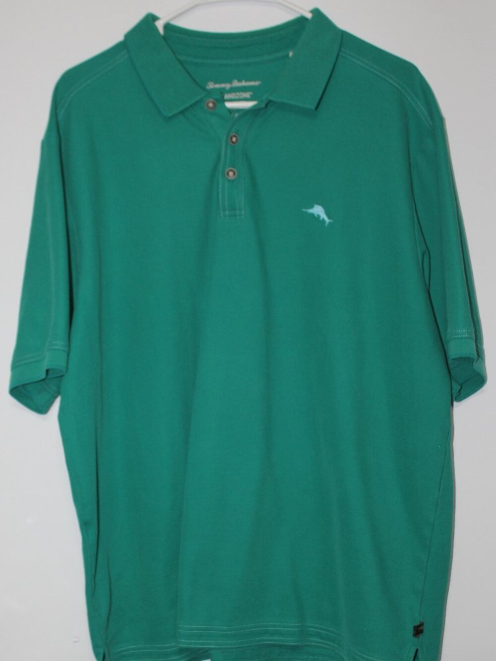 Tommy Bahama IslandZone Supima Cotton Polo Shirt Men’s XL Green Marlin